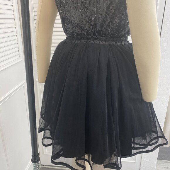 Dance Black Netted Full Skirt Sz M - Picture 5 of 11